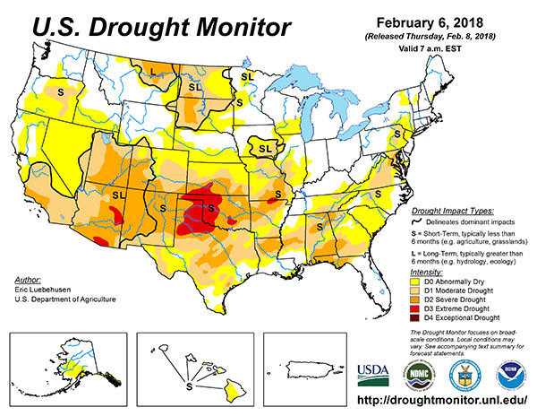 Precipitation not enough to ease drought