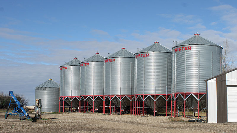 western Canada grain bins