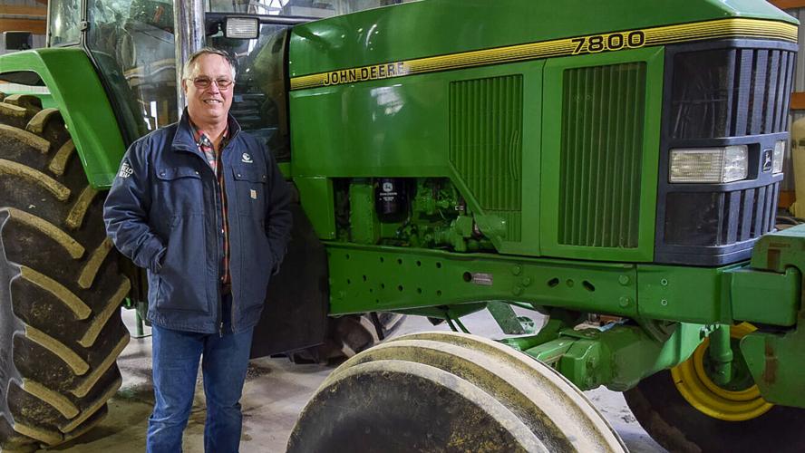 Jake Kaderly with tractor