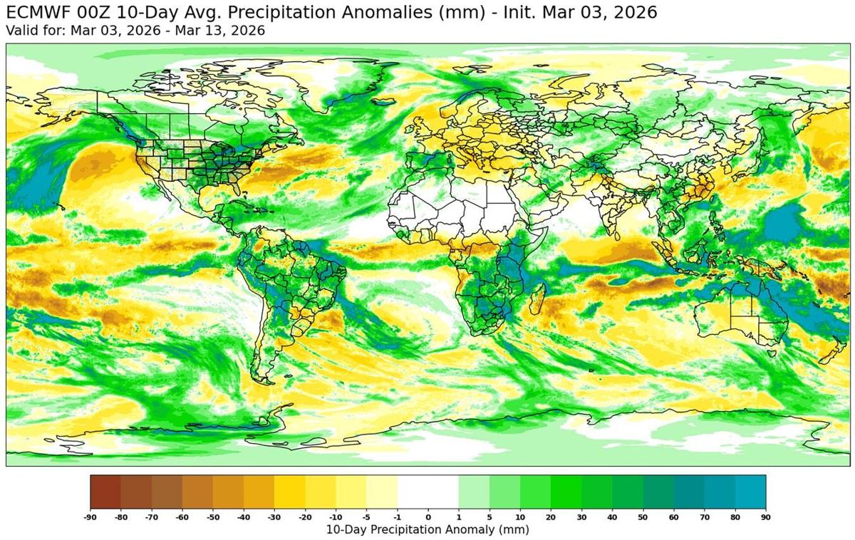 Precip anomalies