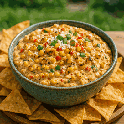 Grilled Corn and Chipotle Dip recipe