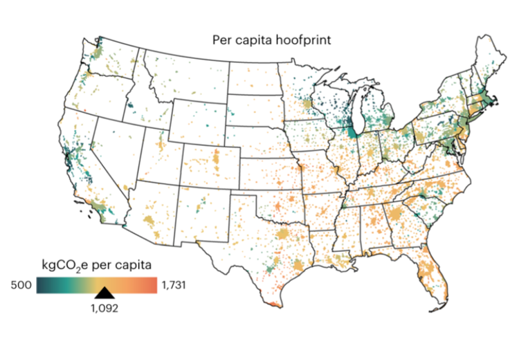 Per capita hoofprint