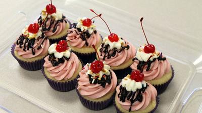 Banana Split Cupcakes