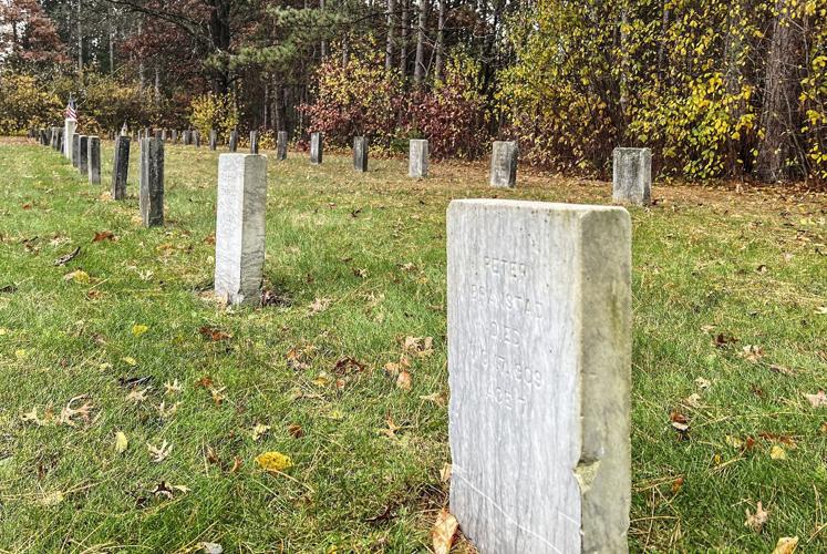Grave markers stones
