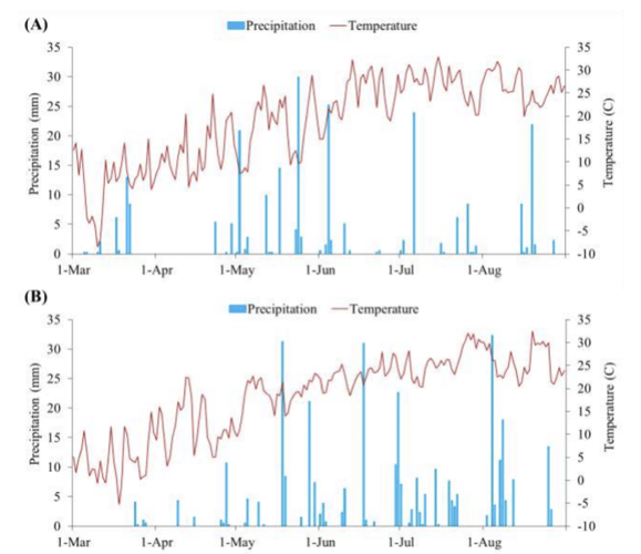 Precipitation and temp data