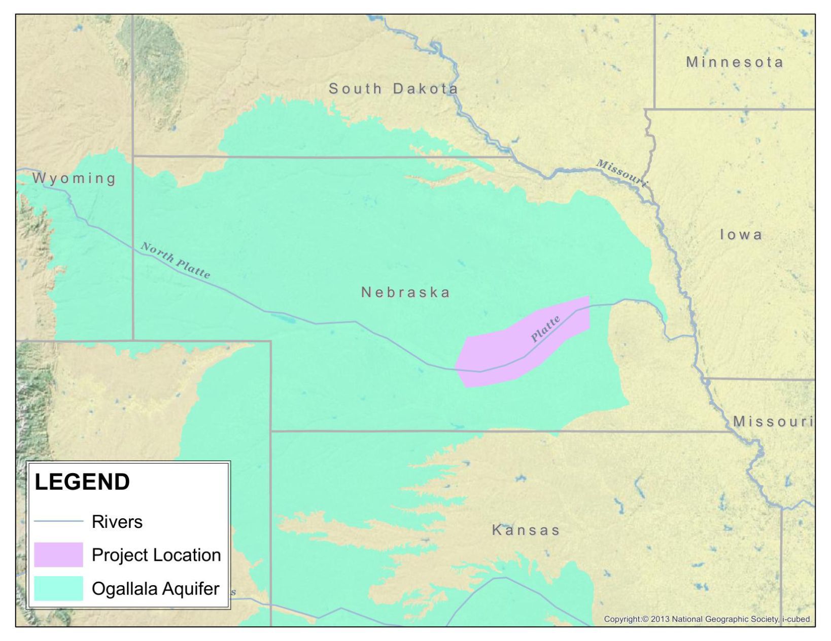 Ogallala Aquifer Depth Map