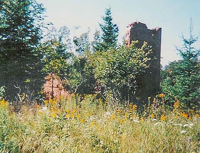 Lumber company building ruin