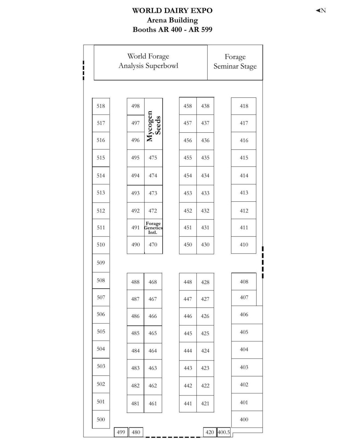 World Dairy Expo Arena Building map