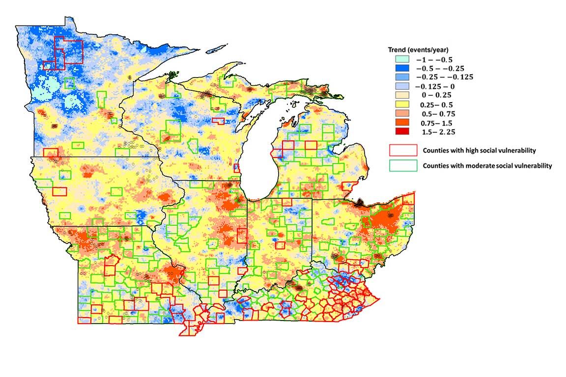 weather trends map