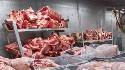 USDA meat cuts processing plant