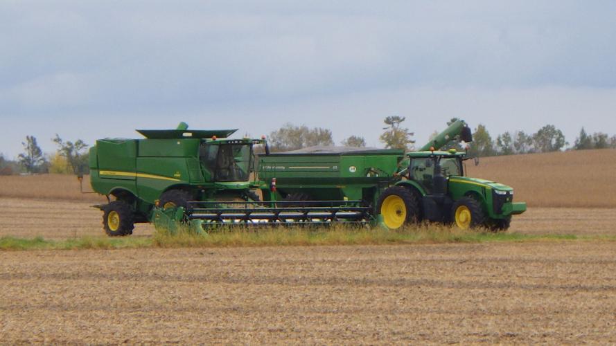 Tractor in field