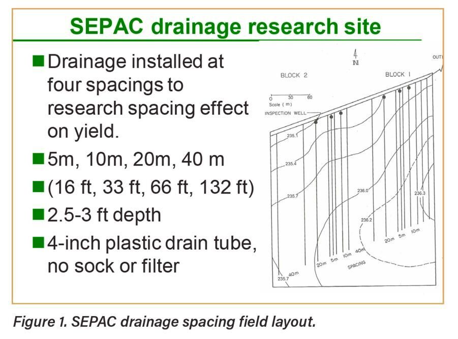 Drainage research site