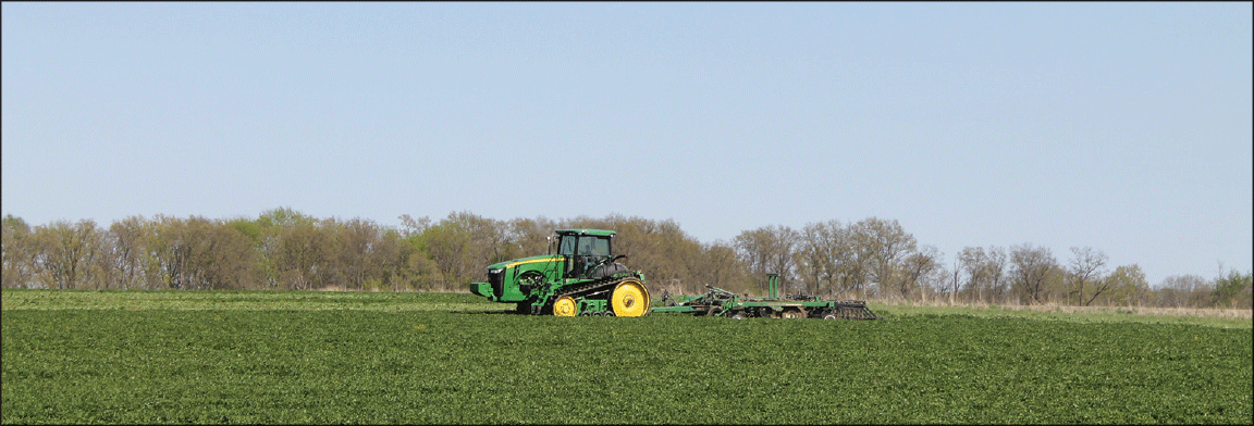 tractor in field