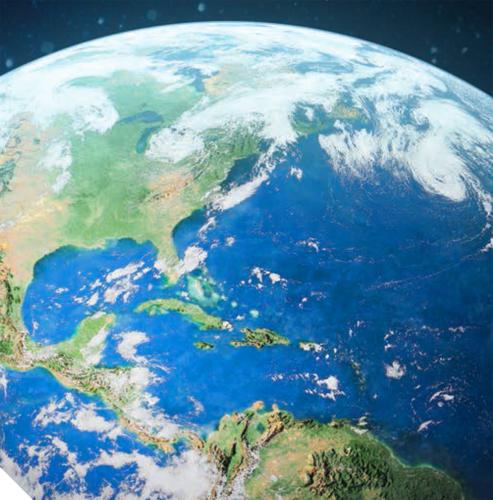 Earth globe planet