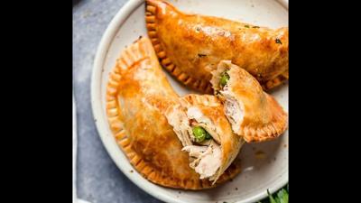 Leftover Turkey Pot Pie Empanadas