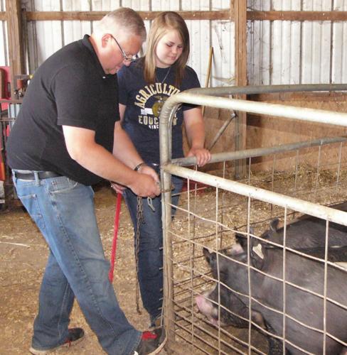 Father, daughter work together
