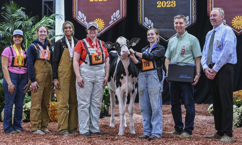 Winners of 2023 World Dairy Expo youth fitting contest senior female division