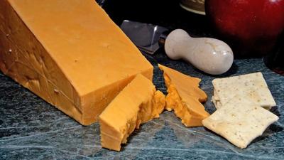Cheddar cheese block