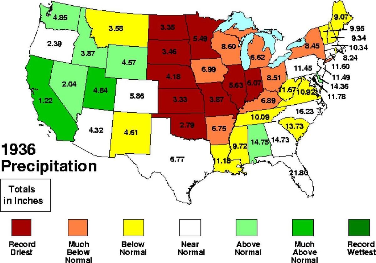1936 precipitation map