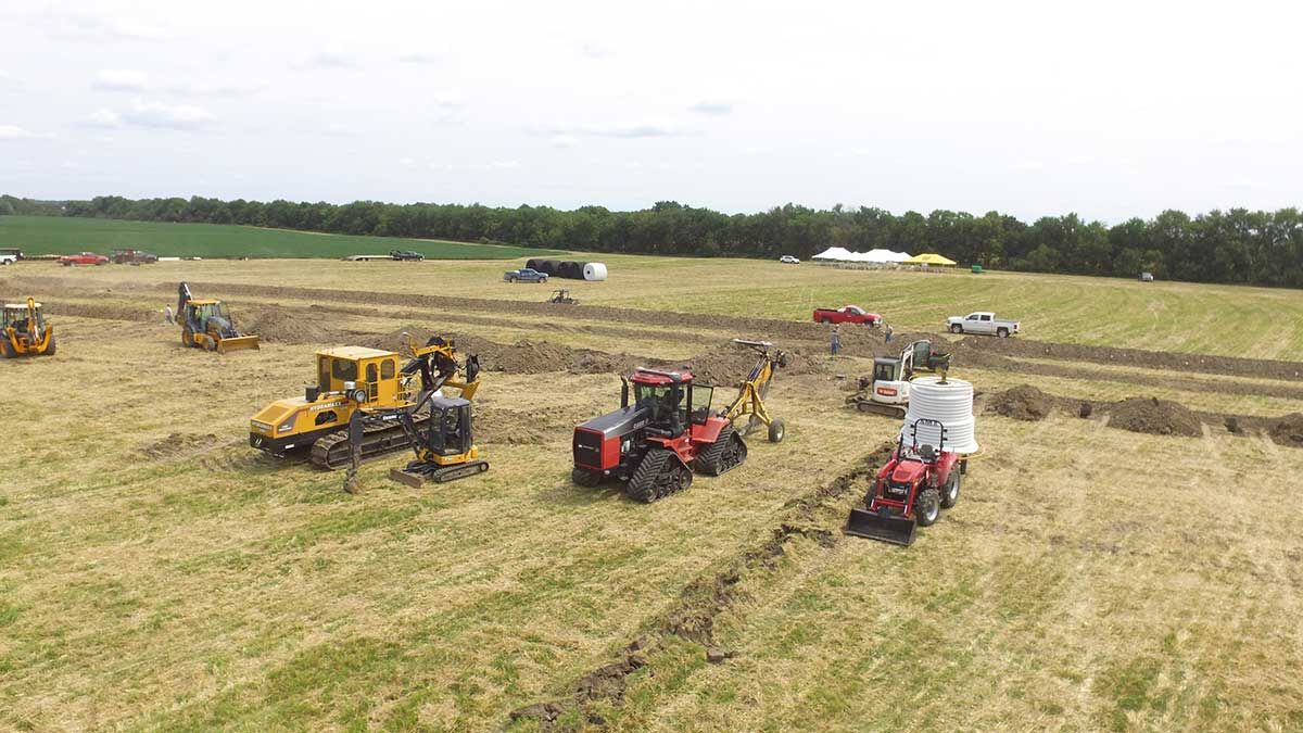 drainage and sub-irrigation system at the MU Greenley Research Center