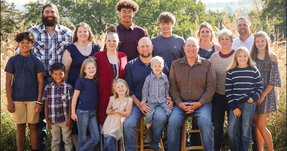 Joe and Shelley Heinrich and their family