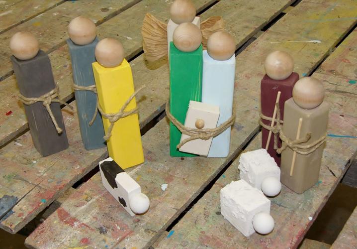 Nativity made by farmwife