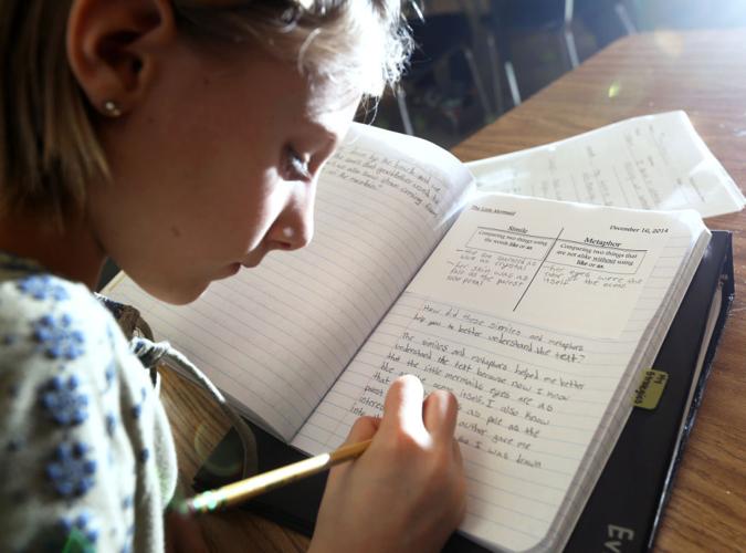 Evie Strigel writes in her journal