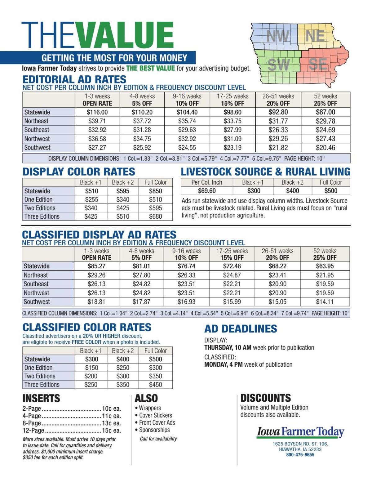 Display & Classified Rates