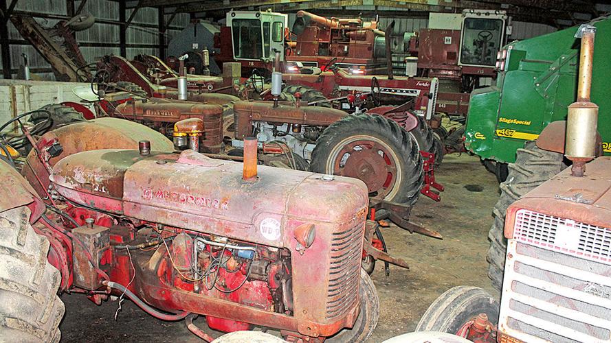 Barn full of tractors