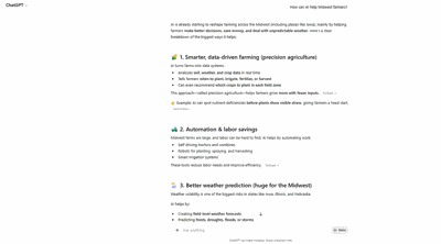 Screenshot from ChatGPT