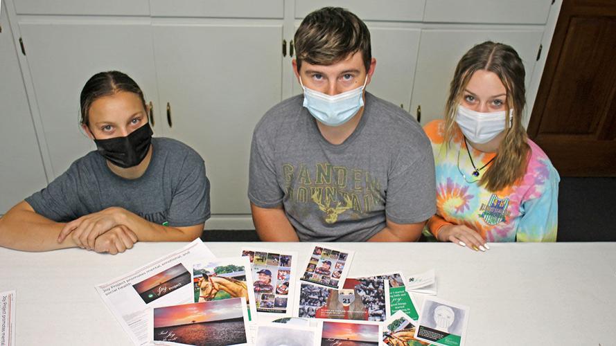 Team members with masks