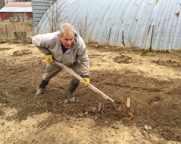 Chris Hardie tilling