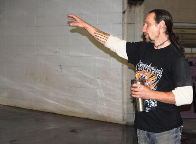 Duane Johannes providing tour of Solar Meats