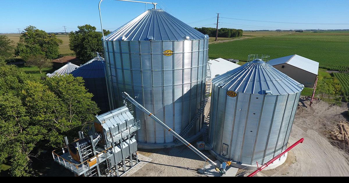 Farmer builds grain system with limited contact