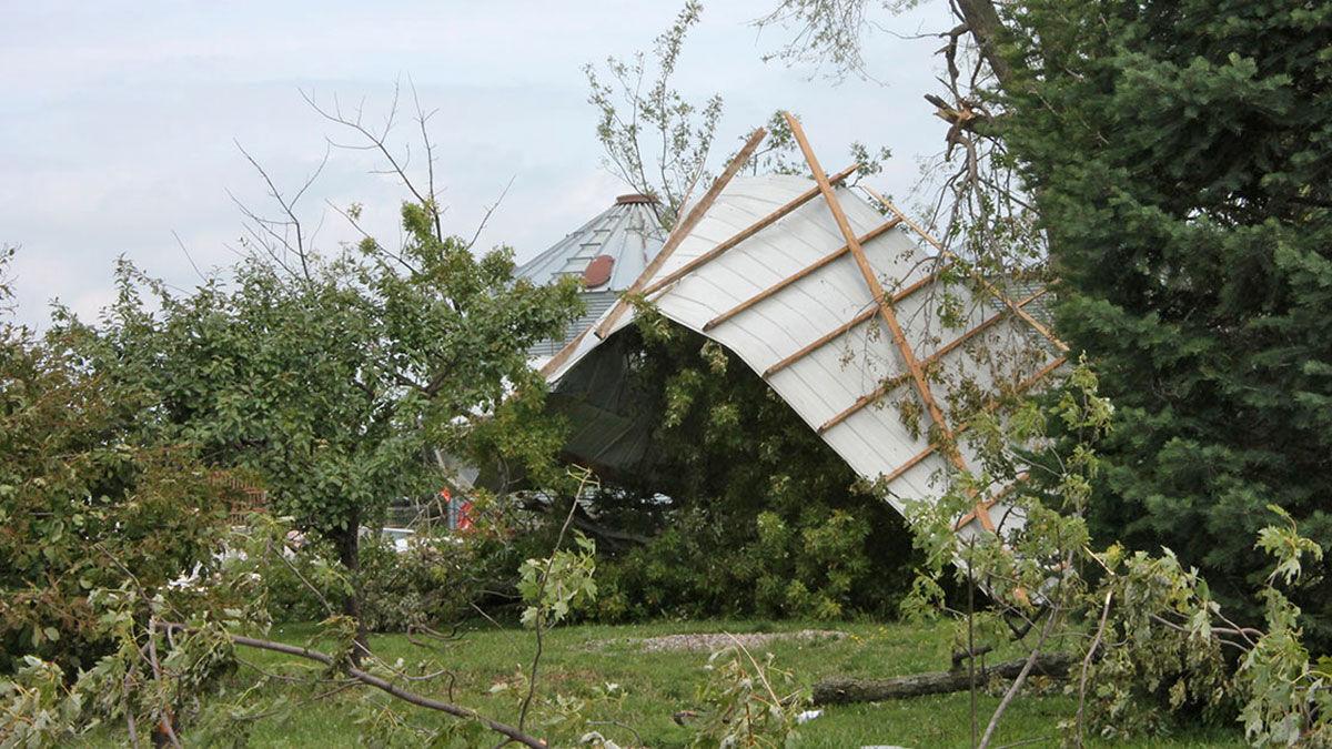 Rural disaster wind damage