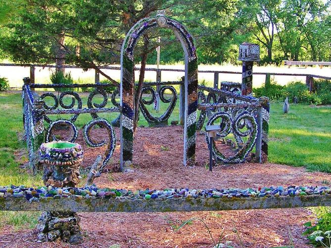 Fence and prayer garden