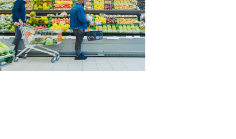 People at grocery store