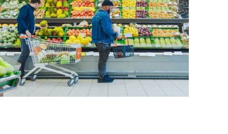 People at grocery store
