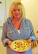 Catherine Amedei with pie