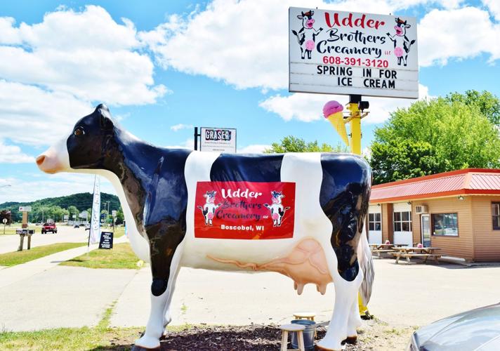 Fiberglass cow