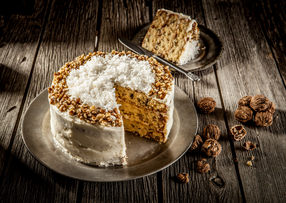 Fancy Black Walnut Cake