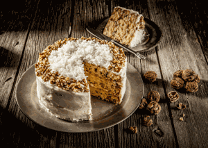 Fancy Black Walnut Cake