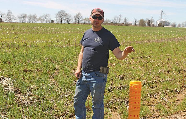Matthew Lynch checks one of 70 risers