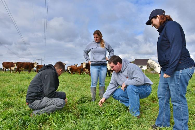 Derrick Raspor, Sara and Matt Hintz, and Meagan Hoffmann