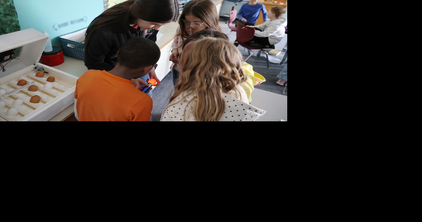 Embryology 50 years 1 Candling at Trinity Lutheran.jpg