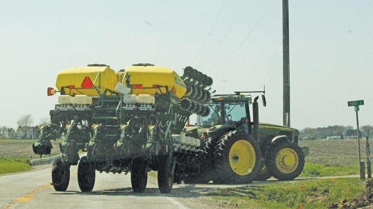 Planter on roadway