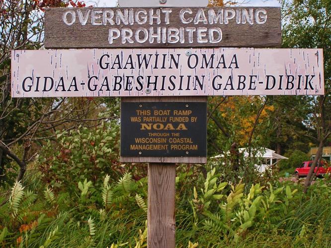 Overnight Camping sign