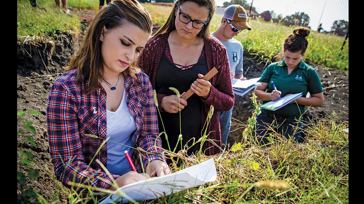 Northwest Missouri State University ag students