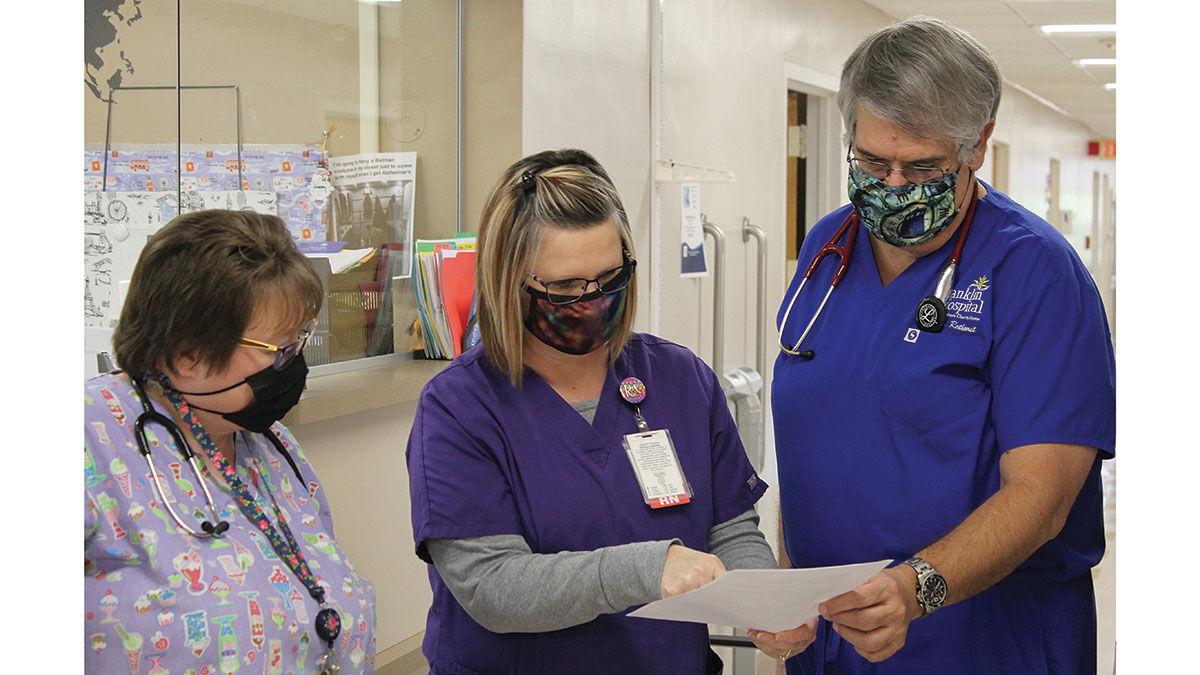 Staff at Franklin Hospital in Benton, Ill.