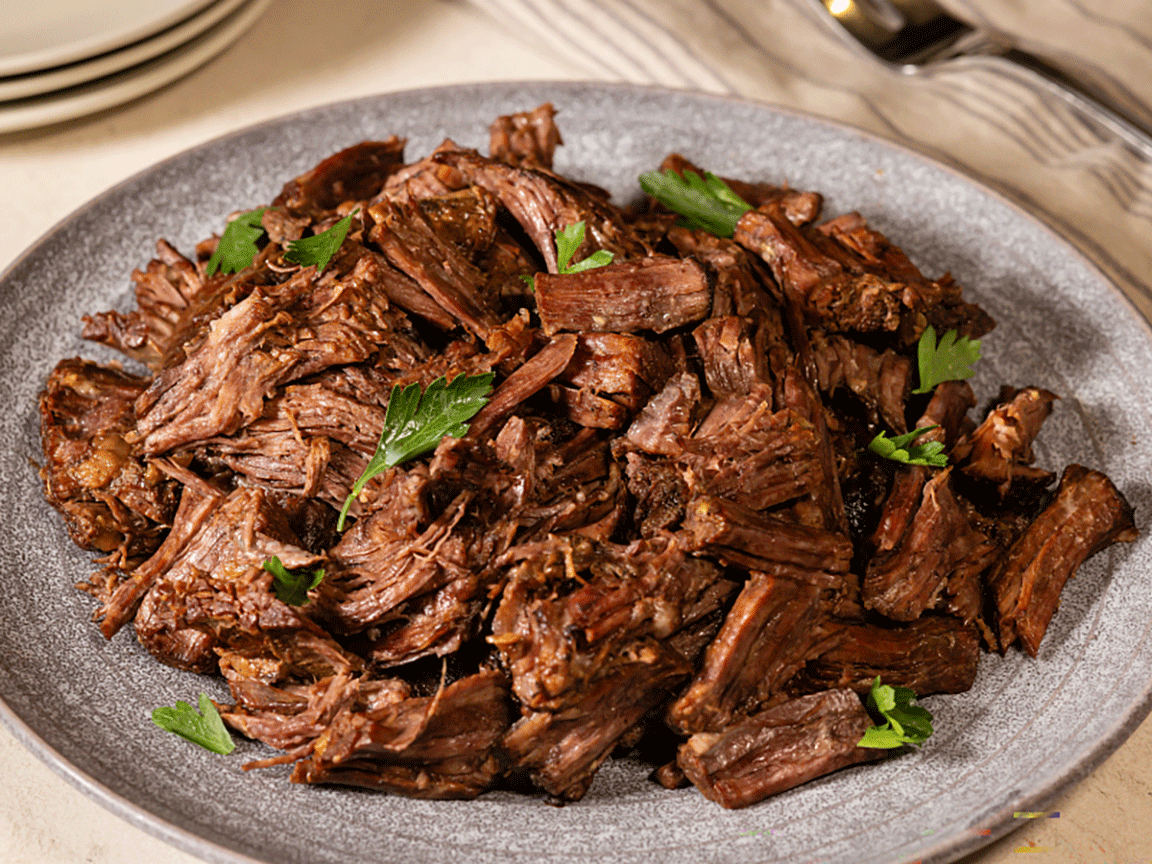Four-Way Slow Cooker Shredded Beef